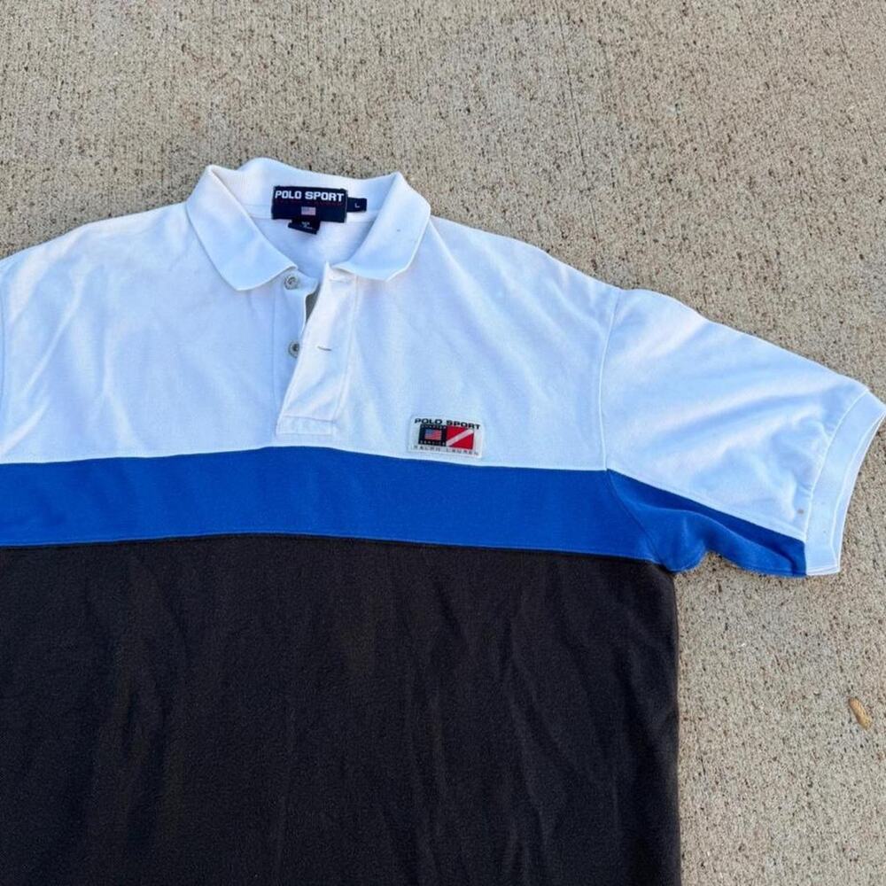 Vintage polo sport collared shirt Large